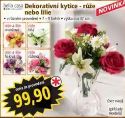 Norma bella casa Dekorativní kytice - růže nebo lilie nabídka