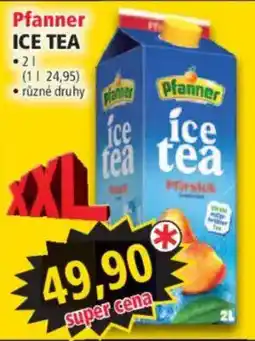 Norma Pfanner ice tea nabídka