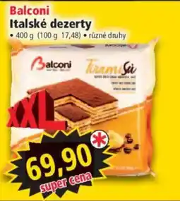 Norma Balconi Tiramisu nabídka