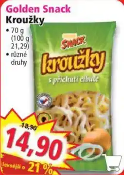 Norma Golden Snack kroužky s příchutí cibule nabídka