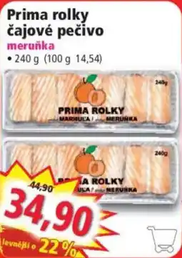 Norma Prima rolky čajové pečivo meruňka nabídka