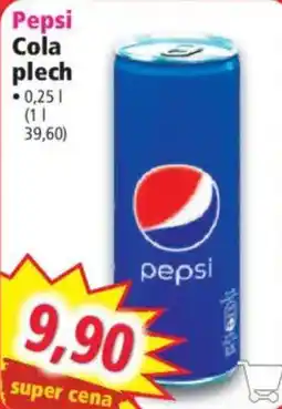 Norma Pepsi Cola plech nabídka