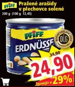 Norma Priff pražené arašidy v plechovce solené nabídka