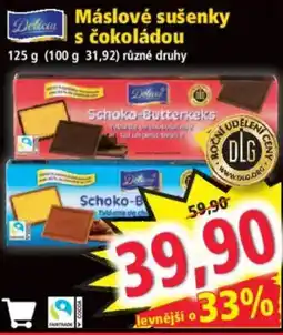 Norma Delicia máslové sušenky s čokoládou nabídka