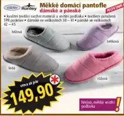 Norma Ronley měkké domácí pantofle dámské a pánské nabídka