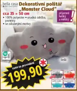 Norma bella casa Dekorativní polštář Monster Cloud nabídka