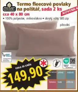 Norma Zellaby Termo fleecové povlaky na polštář nabídka