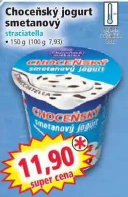 Norma Choceňský smetanový jogurt straciatella nabídka
