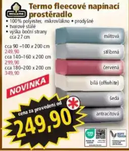 Norma Termo fleece napínací prostěradlo nabídka