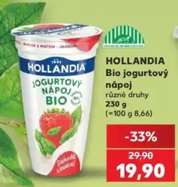 Kaufland Hollandia bio jogurtový nápoj nabídka