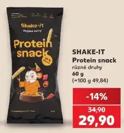 Kaufland Shake-it protein snack nabídka
