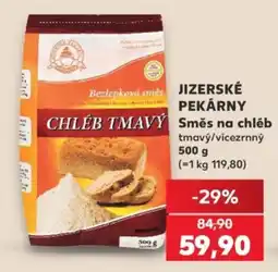 Kaufland Jizerske pekarny chleb tmavy nabídka