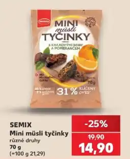 Kaufland Semix mini müsli tyčinky nabídka