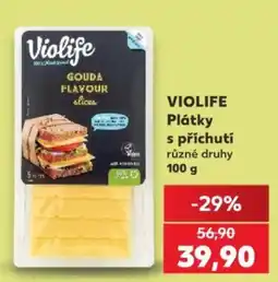 Kaufland Violife Plátky s příchutí různé druhy nabídka