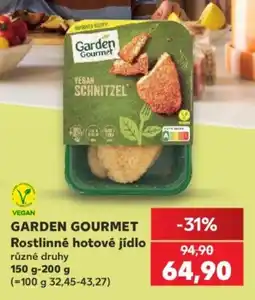 Kaufland Garden Gourmet Rostlinné hotové jídlo nabídka