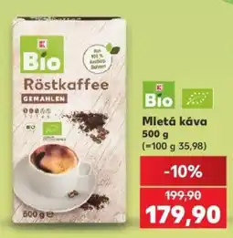 Kaufland K Bio mletá káva nabídka