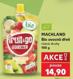 Kaufland Machland bio ovocná dřeň nabídka