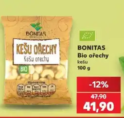 Kaufland Bonitas bio ořechy kešu nabídka