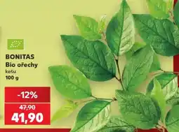 Kaufland Bonitas bio ořechy kešu nabídka