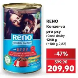 Kaufland Reno konzerva pro psy nabídka