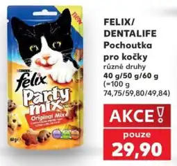 Kaufland felix dentalife pochoutka pro kočky nabídka