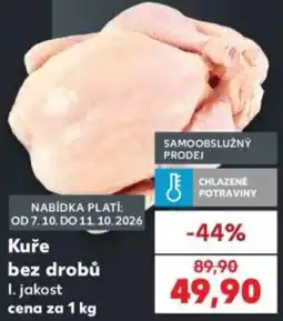 Kaufland Kuře bez drobů nabídka