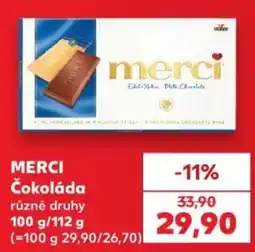 Kaufland Merci čokoláda nabídka