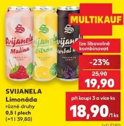 Kaufland Svijanela Limonáda nabídka