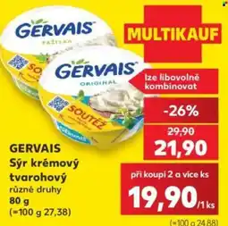 Kaufland Gervais sýr krémový tvarohový různé druhy nabídka