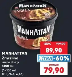 Kaufland Manhattan zmrzlina nabídka