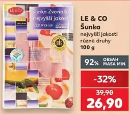 Kaufland Le & Co šunka nabídka