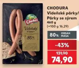Kaufland Chodura vídeňské párky nabídka