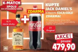Kaufland Jack Daniel's Coca-Cola nabídka