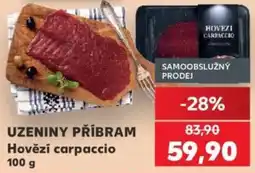 Kaufland Uzeniny Příbram Hovězí carpaccio nabídka