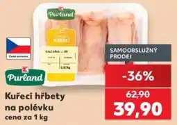 Kaufland Purland kuřecí hřbety na polévku nabídka