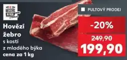Kaufland Mistrí Hovězí žebro s kostí z mladého býka nabídka
