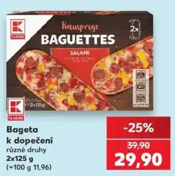 Kaufland K Classic baguettes salami nabídka