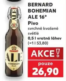 Kaufland Bernard bohemian ale nabídka