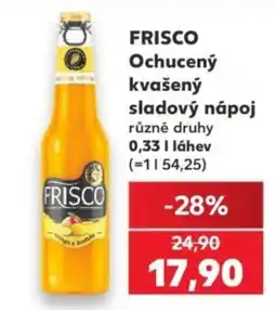Kaufland Frisco ochucený kvašený sladový nápoj nabídka