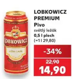 Kaufland Lobkowicz premium pivo nabídka