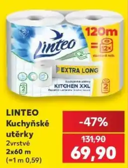 Kaufland Linteo kuchyňské utěrky nabídka