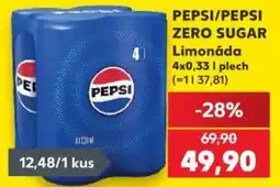 Kaufland Pepsi zero sugar limonáda nabídka