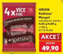 Kaufland Orion kaštany margot čokoládové tyčinky nabídka