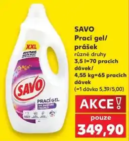 Kaufland Savo prací gel nabídka