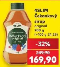 Kaufland 4slim čekankový sirup originál nabídka