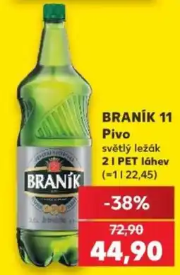 Kaufland Braník světlý ležák nabídka