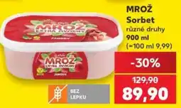 Kaufland Mrož sorbet nabídka