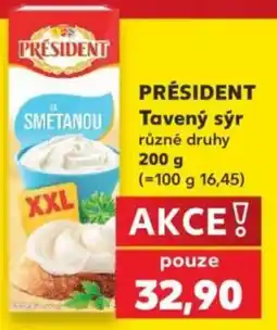 Kaufland President tavený sýr nabídka