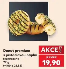 Kaufland Donut premium s pistáciovou náplní nabídka