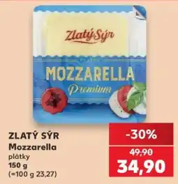 Kaufland Zlatý Sýr Mozzarella nabídka